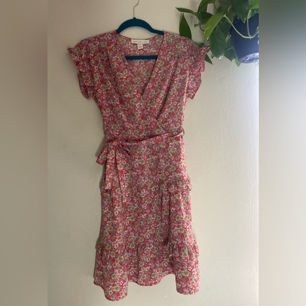 Floral Wrap Dress XS Monteau Los Ángeles